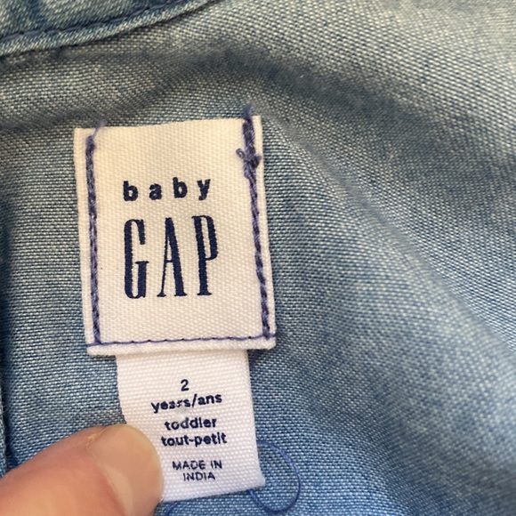 Baby gap denim dress, EUC. - Picture 3 of 3
